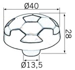 Siro Nábytková knopka H148 multicolor