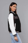 Černá dámská bunda typu bomber (16M9067-392) odstíny černé XL (42)