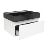 Koupelnová skříňka s umyvadlem SAT Evolution 78x30x44,8 cm bílá mat SATEVO80WMU2B SATEVO80WMU2B