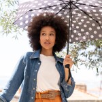 Deštník Reisenthel Umbrella Pocket Duomatic Dots white