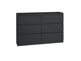 FRONTI Komoda MALWA M6 120 Černá