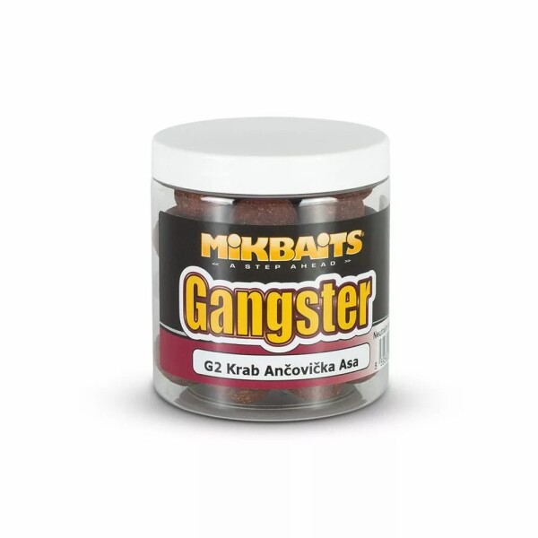 Mikbaits Rozpustné Boilies Gangster G2 Krab Ančovička Asa 250ml - 20mm,Mikbaits Rozpustné Boilies Gangster G2 Krab Ančovička Asa 250ml - 20mm
