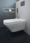 DURAVIT - DuraStyle Závěsné WC, bezbariérové, Rimless, s HygieneGlaze, alpská bílá 2559092000