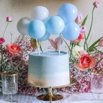 PartyDeco Zápich Balónky Modré 29 cm