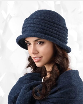 Dámský komplet šála + rukavice + čepice model 163779 - Kamea UNI tmavě modrá