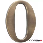 Cislo 3D bronz cesany 0 - 10 cm