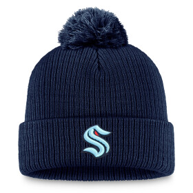 Fanatics Pánská zimní čepice Seattle Kraken NHL A/CAP Beanie Cuff Pom