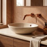 REA - Podomítková vanová baterie Venti Copper REA-B9640
