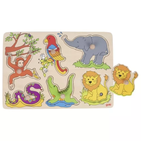 Goki Goki Zvukové puzzle - hlasy zvířat ze zoo