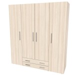 Nábytek Mikulík Skříň RIO 160-180 ROZMĚR: (š/v/h) 180 x 200 x 52 cm