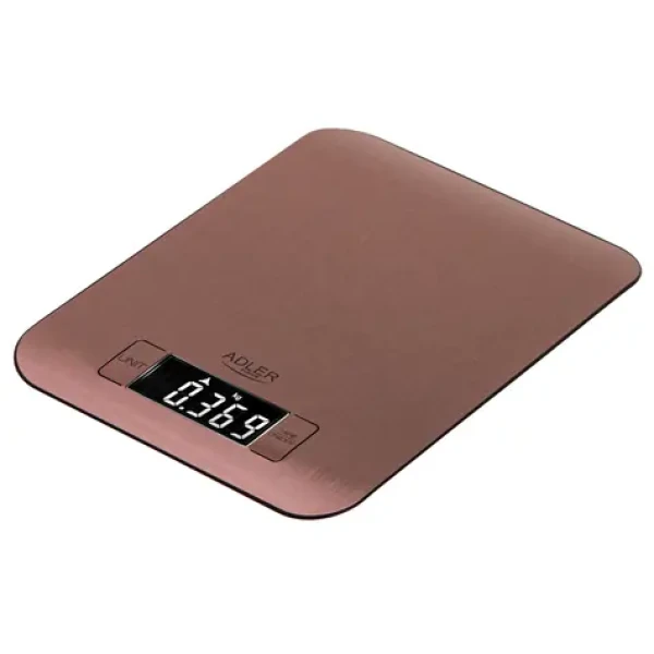 Adler AD 3183 měděná / Kuchyňská váha / Přesnost 1 g / Maximálně 5 kg / kg g lb oz / 2 x CR2032 (AD 3183c)