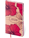 Diář 2026 týdenní kapesní Vario Lyra - Hibiscus