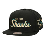 Mitchell & Ness Pánská kšiltovka San Jose Sharks NHL Cream Script Snapback