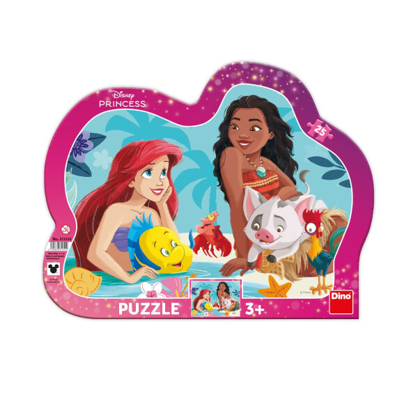 Puzzle Ariel a Vaiana 25 dílků
