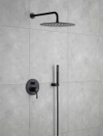 REA - Podomítkový sprchový set Lungo černý REA-P4100