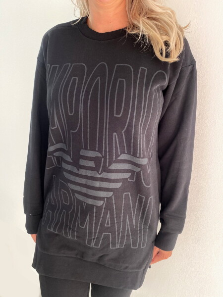 Dámské mikinové šaty Emporio Armani 164395 černá