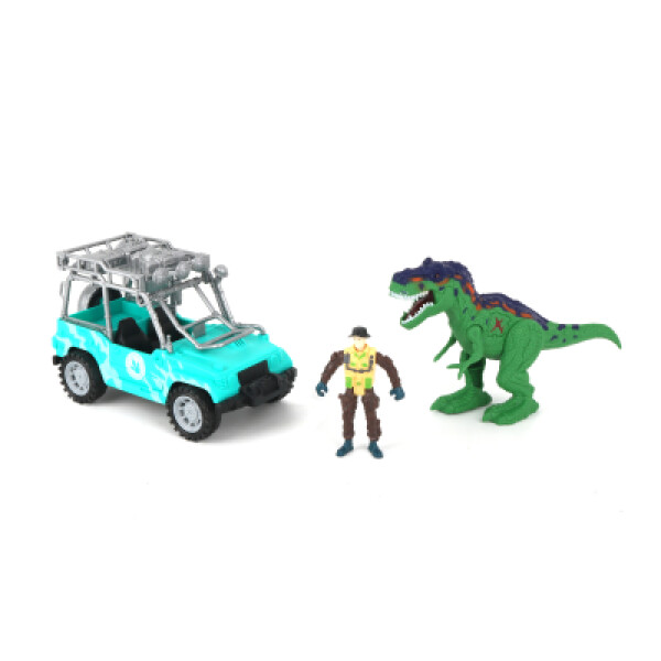 Dinosauří set s autem