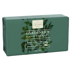 SCOTTISH FINE SOAPS Jemné peelingové mýdlo Gardeners Therapy 220 g, zelená barva