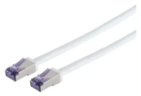Lanview HIGH-FLEX Cat6a S/FTP bílá / Síťový kabel / RJ-45 / 0,5 m / PoE (LVN-CAT6A-FLEX-50CMWH)