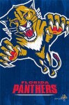 Trends NHL Plakát Florida Panthers Team Logo Cut