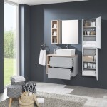 Mereo Aira, koupelnová skříňka 61 cm, antracit CN750S