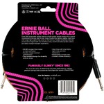 Ernie Ball Braided Instrument Cable Straight/Straight 18ft Pumpkin Pie