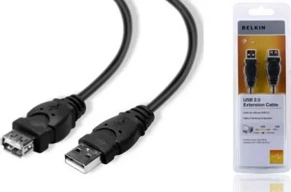 Belkin Standard USB 2.0 kabel A-A / Prodlužovací kabel / 1,8 m (F3U153bt1.8M)