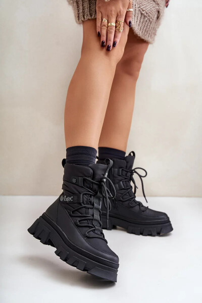 Dámské sněhule na zip Lee Cooper LCJ-24-47-3144 Černé 37