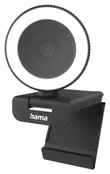 Hama C-850 Pro černá / Webkamera / QHD 2560×1440 / 30 fps / mikrofon / LED ring / USB 2.0 (00139989)