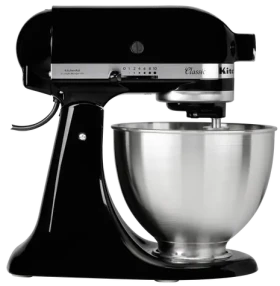 KitchenAid Kuchyňský robot Classic černá / 4.3 l / 275 W / 10 rychlostí (5K45SSEOB)