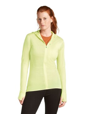 ICEBREAKER Wmns Mer 200 Realfleece Descender LS Zip H, Citrine (vzorek) velikost: S