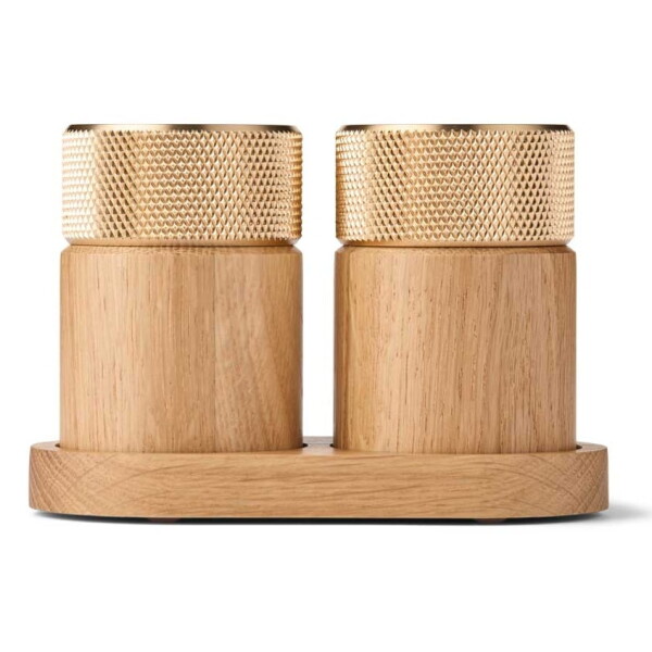 GEJST Mlýnek na sůl a pepř Sina Oak / Brass, přírodní barva, dřevo, kov