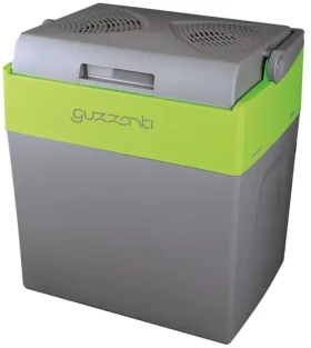Guzzanti GZ 30B šedá-zelená / Termoelektrický chladicí box / 68W / 12V 220 - 240V / Objem 30 L / funkce ohřevu (GZ 30B)