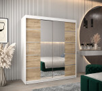 Šatní skříň Abi V4 Barva korpusu: Černá, Rozměry: 150 cm, Dveře: Černá