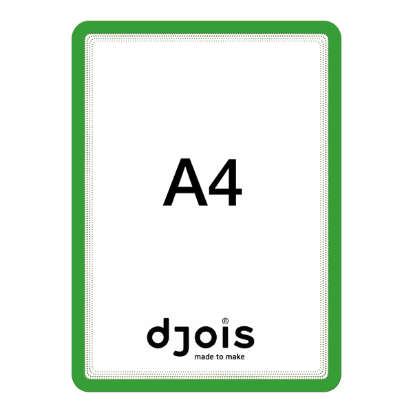 Djois magnetický rámeček - Magneto, A4, zelený, 2 ks