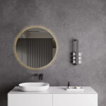 CERANO - Koupelnové LED zrcadlo Nome - Ø 80 CER-476726