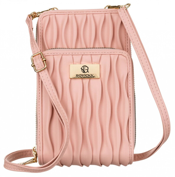 Stylová dámská crossbody peněženka Liss, růžová