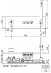 STEINBERG - 390 Baterie pod omítku pro 3 spotřebiče, s tělesem, chrom 390 2232 2