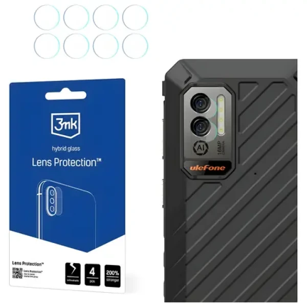 3mk Lens Protection Ulefone Power Armor X11 Pro / Ochranné sklo na fotoaparát / Hybridní / 4 ks