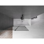 MEXEN/S - Velar L dvoukřídlá posuvná vanová zástěna 120 x 150, grafit, grafit metal 896-120-003-41-95