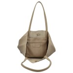 Luxusní dámská kožená kabelka na rameno Jane new, taupe