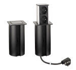 STRONG PowerUp zásuvka, 2x230V, Černá, Fr (477462)