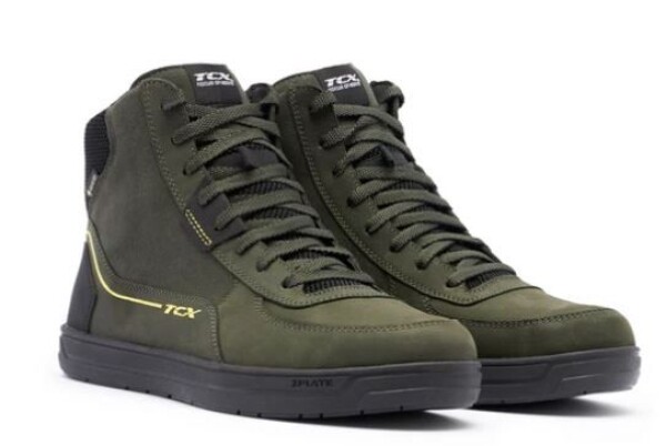 Moto boty Tcx Mood 2 Gore-Tex zeleno/černo/žluté - 44