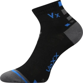 VOXX Ponožky sportovní slabé MAYOR se stříbrem ČERNÉ (3 páry) 39-42 101563