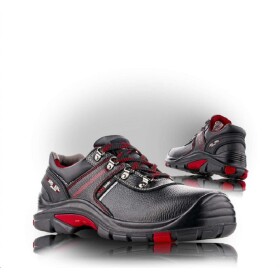 VM Obuv Obuv COVENTRY 5065-01 bezpečnostní polobotka bez ocelové tužinky 47 černo-červená