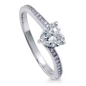 LUNICA Stříbrný prsten ZAMILOVANÉ SRDCE Velikost prstenu: 7 (EU: 54-56) 0641_7