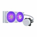 Cooler Master MasterLiquid ML240L V2 RGB bílá / 2x 120mm / 27dB @ 1800 RPM / hliník / 4-pin / AMD+Intel (MLW-D24M-A18PC-RW)