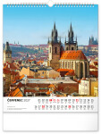 Nástěnný kalendář 2027 Notique Česká republika, 30 x 34 cm