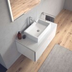 DURAVIT - Vero Air Umyvadlová mísa 60x38 cm, bez přepadu, bez otvoru pro baterii, WonderGliss, bílá 23516000001
