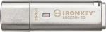 Kingston IronKey Locker+ 50 256GB stříbrná / Flash Disk / USB 3.2 Gen 1 - (USB-A 3.0) (IKLP50/256GB)